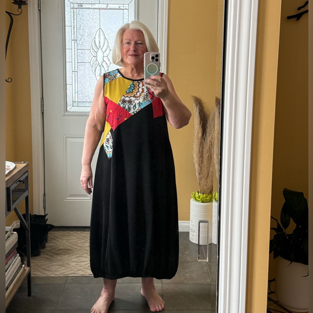 Moonlight colourful Patchwork Maxi Dress